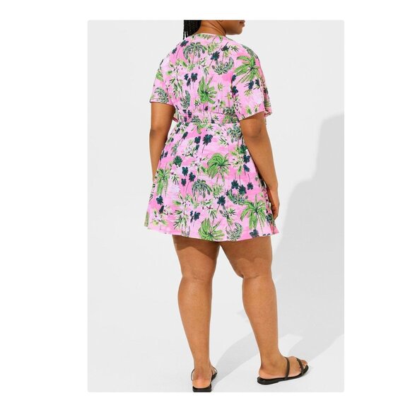 Torrid Mesh Smock Waist Coverup Dress Sz 6X NWT - Picture 4 of 10